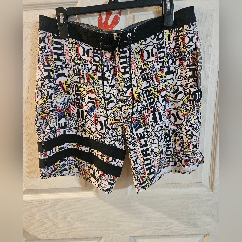 Hurley Phantom Eco 25th Anniversary Block Party Boardshorts: NWT: SIZE 32